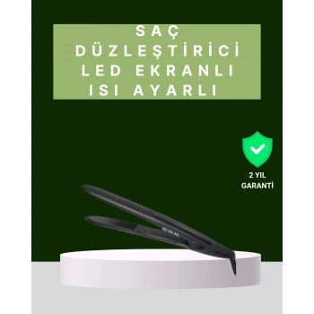 Nevamel 2025 Isı Ayarlı Titanyum Kaplama Seramik Plakalı Saç Düzleştirici Dijital Ekranlı A Kalite