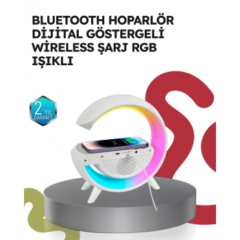 Nevamel 2025 Model 15W Kablosuz Şarjlı Renkli Atmosfer Lambası