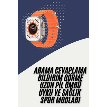 Nevamel 2025 Model Akıllı Saat Çift Kordon Ios Ve Android Arama Cevaplama Sesli Asistan