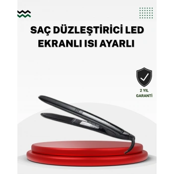 Nevamel 2025 Seri Profesyonel Isı Ayarlı Titanyum Kaplama Saç Düzleştirici Dijital Ekranlı