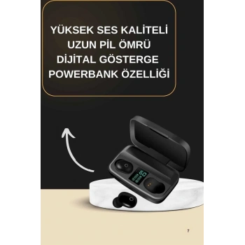 Nevamel 2025 Yeni Model Bluetooth Kulaklık Stereo TWS Kulaklık 5.0 Bluetooth Yüksek Ses Kaliteli