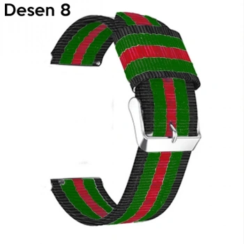 Nevamel 22MM Gear S3 Watch 4 -GT2 GT2E 46MM Kayış Kordon Nylon Watch 3 45MM-(5775)