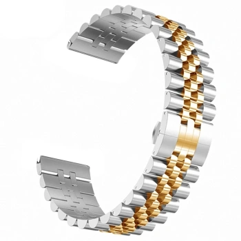 Nevamel 22MM Gear S3 Watch 4 -GT2 GT2E 46MM KayışKordon Seramik Paslanmaz Çelik-(5775)