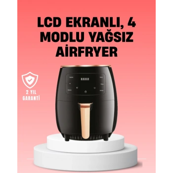 Nevamel® 2400W Güçlü Airfryer 6L Yağsız Sağlıklı Pişirici LCD Dokunmatik