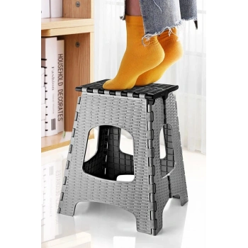 Nevamel® 28 Cm Dayanıklı Katlanabilir Tabure - Kamp Piknik Metrobüs Otobüs Balıkçı Tabure (1431)