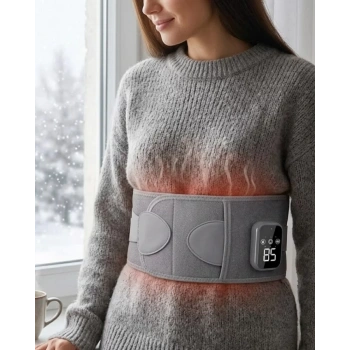 Nevamel® 3 Kademe Isıtmalı ve Titreşimli Bel Destek Kemeri Ergonomik Tasarım