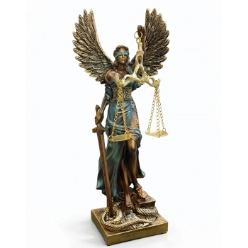 Nevamel® 30x9 cm Polyester Kanatlı Adalet Biblosu