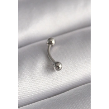 Nevamel® 316L Çelik Gümüş Renk Topçuk Model Piercing 5886