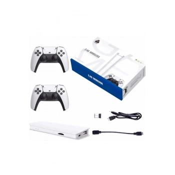 Nevamel® 3D Çift Oyun Kollu 4K HD Ekran Nostaljik 20.000 Oyunlu Beyaz Game Box