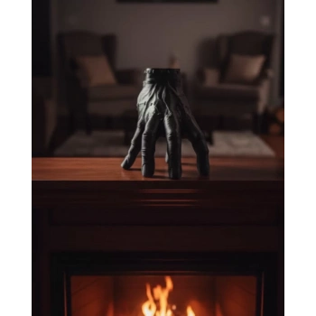 Nevamel® 3D Dekoratif Siyah El Obje 17x16 cm Gotik ve Modern Aksesuar