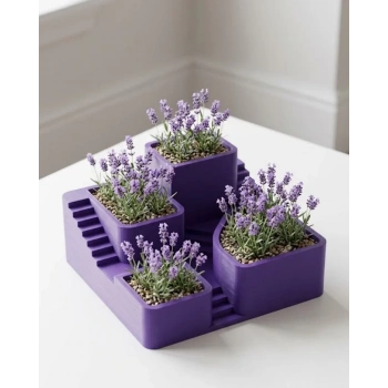 Nevamel® 3D Kaktüs Saksısı Modern Çok Bölmeli Dekoratif Tasarım