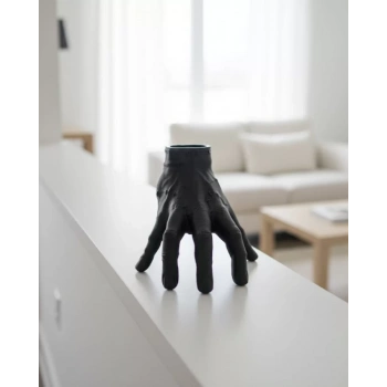 Nevamel® 3D Modern Siyah El Biblo 17x16 cm Ev ve Ofis Dekorasyonu