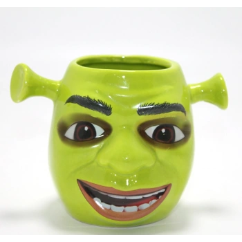 Nevamel® 3D Shrek Tasarımı Porselen Kupa Bardak