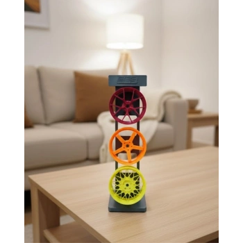 Nevamel® 3’lü Jant Dekor Seti Masa Üstü ve Salon İçin Modern Spor Tasarım