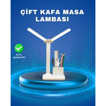 Nevamel 3’ü 1 Arada Çok Amaçlı Masa Lambası | Göz Yormayan Işık Organizer Tasarım