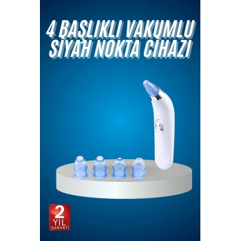 Nevamel 4 Başlıklı Vakumlu Siyah Nokta Ve Yüz Temizleme Cihazı