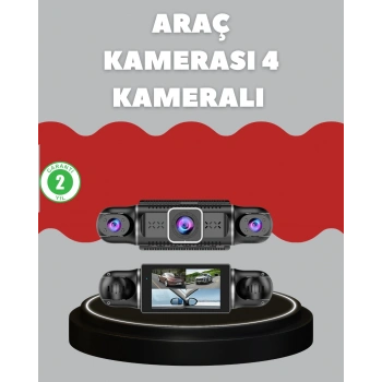 Nevamel® 4 Kameralı Araç Kayıt Cihazı Full HD Park İzleme Gece Görüş