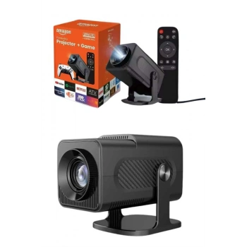 Nevamel 4K Android Smart Wi-fi Çift Kollu Projeksiyon Game Box Kumandalı Taşınabilir