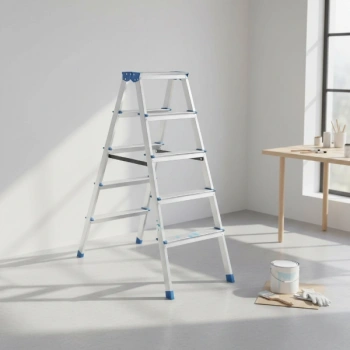 Nevamel® 5+5 Çift Basamaklı Alüminyum Metal Merdiven