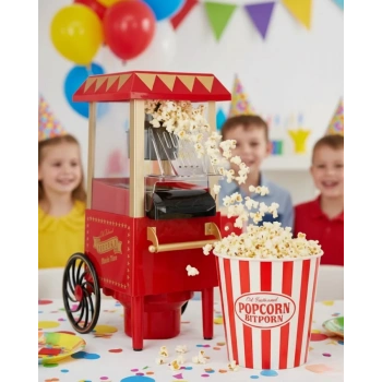 Nevamel® 5 Dakikada Popcorn Hazırlayan Yağsız Patlatma Makinesi