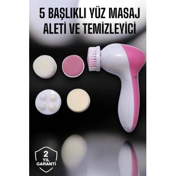 Nevamel 5 Fonksiyonlu Kablosuz Yüz Temizleme Cihazı ile Derinlemesine Cilt Bakımı