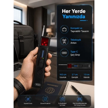 Nevamel® 5 Kademeli Hassasiyet Ayarlı Kablosuz Sinyal Dedektörü