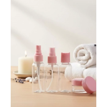 Nevamel® 5 Parça Seyahat Boy Kozmetik Seti Şeffaf Düzenleyici