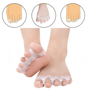 Nevamel 5 PARMAK AYIRAN GEÇMELI MAKARA BEYAZ RENK