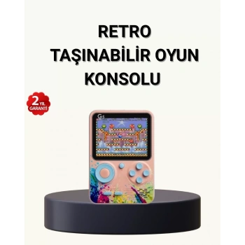 Nevamel® 500 Klasik Oyunlu Retro Oyun Konsolu Taşınabilir ve TV Bağlantılı