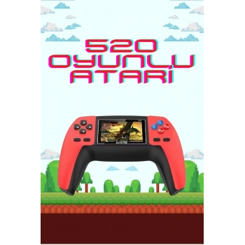 Nevamel 520 Retro Oyunlu El Konsolu Atari Oyun Konsolu Taşınabilir
