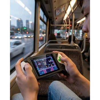 Nevamel® 620 Klasik Oyunlu Mini El Konsolu Şarjlı Batarya HD Görüntü