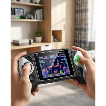 Nevamel® 620 Oyunlu Taşınabilir Oyun Konsolu HD Ekran TV Bağlantılı Şarjlı