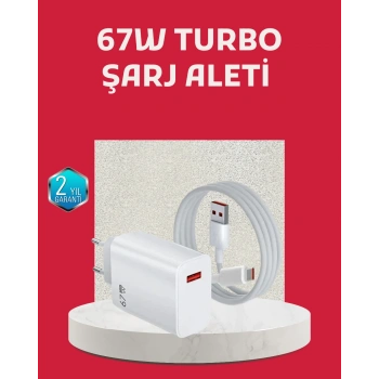 Nevamel® 67 Watt Turbo Şarj Cihazı Motorola G30 G50 G60 G82 Uyumlu