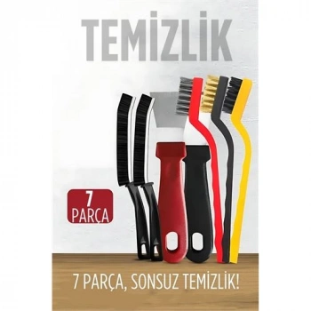 Nevamel® 7 Parça Çok Amaçlı Temizlik Spatula ve Fırça Seti
