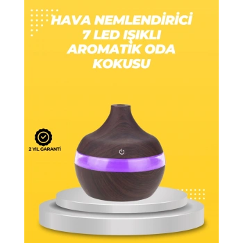 Nevamel® 7 Renk LED Işıklı Ultrasonik Aroma Difüzör 300 ml