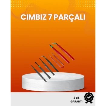 Nevamel® 7’li Hassas Uçlu Cımbız Seti Antistatik ESD Kaplamalı Profesyonel