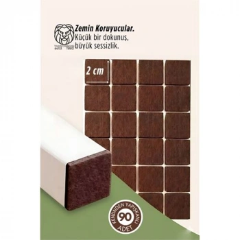 Nevamel® 90 Adet Kendinden Yapışkanlı 2x2 cm Premium Zemin Koruyucu Keçe Seti