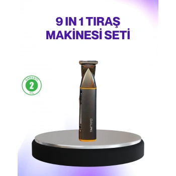 Nevamel® 9’u 1 Arada Şarjlı Erkek Bakım Cihazı Saç Sakal Bıyık Ense Trimmer