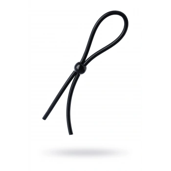Nevamel® A-Toys Nin Tek Boncuklu Penisine Kement, Silikon, Siyah, 19,5 Cm