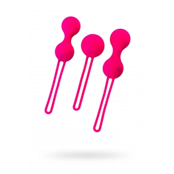 Nevamel® A-Toys Redvil Vajinal Top Seti, Silikon, Pembe, 16,5 Cm