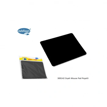 Nevamel® ADDISON 300142 177x217x2mm Lüx Big MOUSE PAD  (Siyah)(1923)