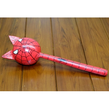 Nevamel Ahşap Kedili Spiderman Marakas Tekli