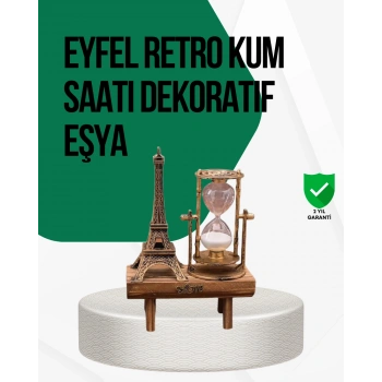 Nevamel Ahşap Kum Saati – Vintage Tasarımlı Masa Dekoru