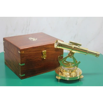 Nevamel Ahşap Kutulu Pusulalı Dürbün Büyük Boy