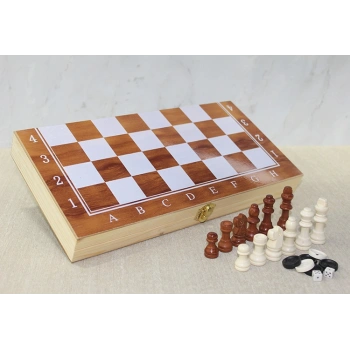 Nevamel Ahşap Kutulu Satranç Model 1