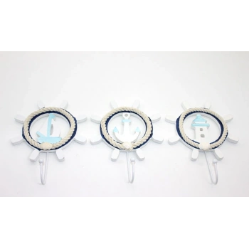 Nevamel Ahşap Marin Dümenli Askılık