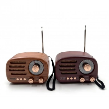 Nevamel Ahşap Retro Radyo