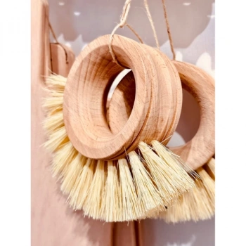 Nevamel Ahşap Sebze Meyve Yıkama Fırçası