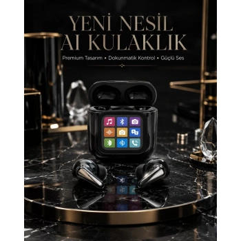 Nevamel® AI Bluetooth Kulaklık Akıllı Dokunmatik Kontrol Özellikli