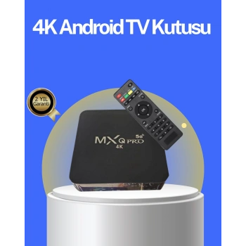 Nevamel® Akıllı Android TV Box – 4K Çözünürlük 2GB RAM 16GB Depolama Hızlı Wi-Fi